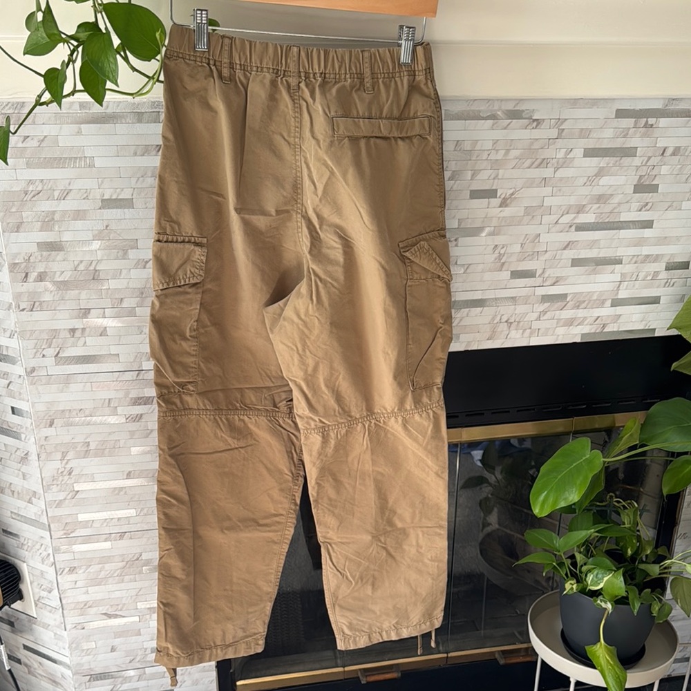 Men's Tan Cargo Pants - Picture 2 of 3
